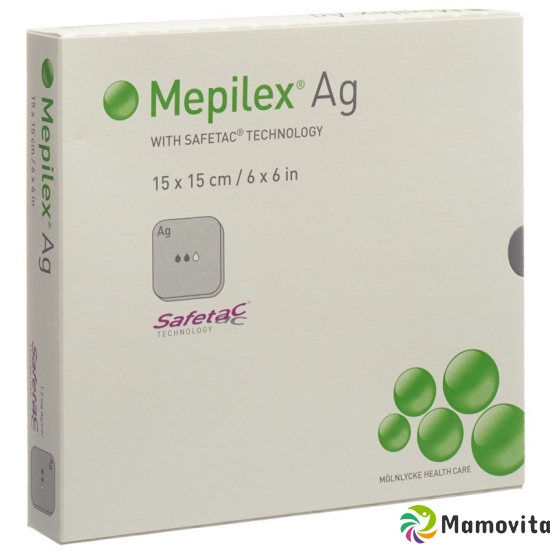 Mepilex Ag Schaumverband Safetac 15x15cm Sil 5 Stück buy online