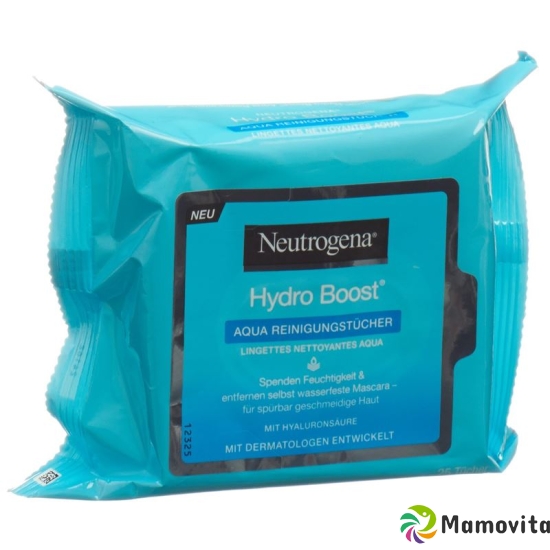 Neutrogena Hydro Boost Aqua cleaning wipes 25 pieces buy online