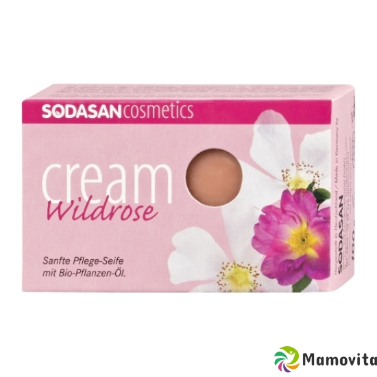 Sodasan Pflegeseife Cream Wild Rose Bio 100g buy online