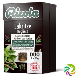 Ricola Lakritze Bonbons mit Stevia Duo 2x 50g