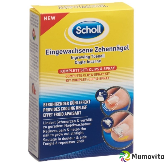 Scholl eingewachsene Zehennägel Clip & Spray Set buy online