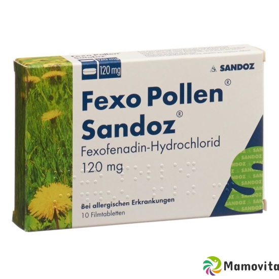 Fexo Pollen Sandoz Filmtabletten 120mg 10 Stück buy online