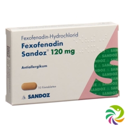 Fexofenadin Sandoz Filmtabletten 120mg 10 Stück