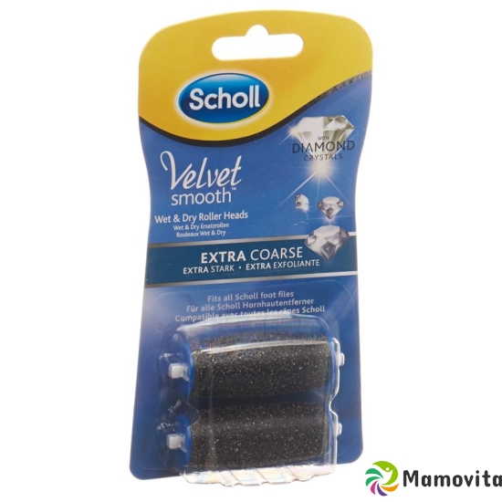 Scholl Velvet Smooth Wet & Dry Ersatzroller Extra Stark Diamantpartikel 2 Stück buy online