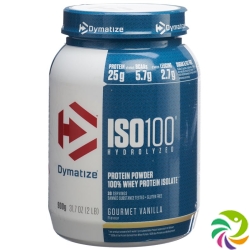 Dymatize Iso 100 Zero Carb Gourmet Vanilla 900g