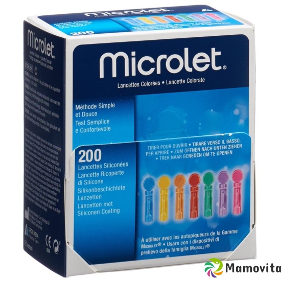 Microlet Lanzetten Farbig 200 Stück buy online