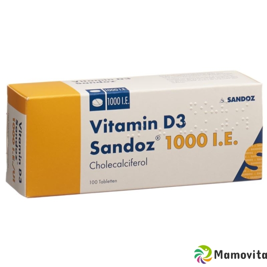 Vitamin D3 Sandoz Tabletten 1000 Ie 100 Stück buy online