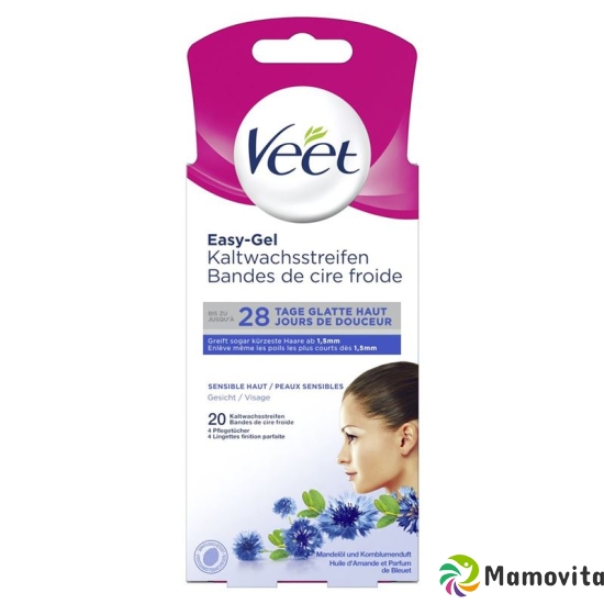 Veet Präzisions Kaltwachsstreifen Gesicht Sensible Haut 10x 2 Stück buy online