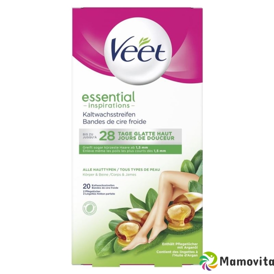 Veet Kaltwachsstreifen Beine&Körper Essen 10x 2 Stück buy online