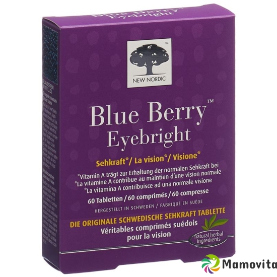 New Nordic Blue Berry Eyebright Tabletten 60 Stück buy online