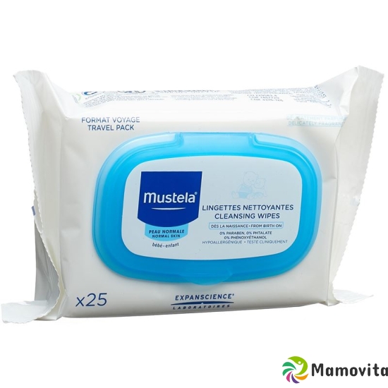 Mustela Gesichtreinigungstuch Normale Haut Neu 25 Stück buy online