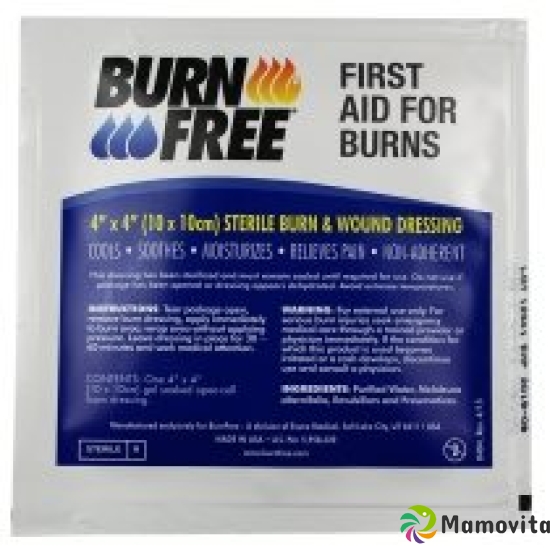 Burnfree wound dressing 10x10cm sterile with gel buy online