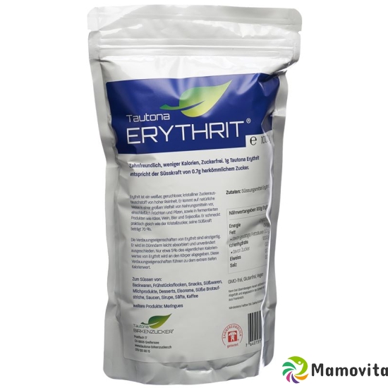 Tautona Erythrit Verschlussbeutel 1kg buy online