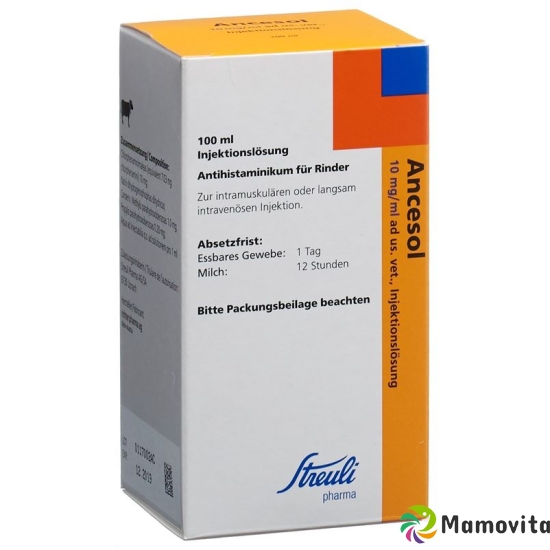 Ancesol Injektionslösung 10mg/ml Ad Us Vet. Flasche 100ml buy online