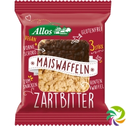 Allos Maiswaffel Zartbitterschokolade 37.5g