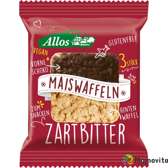 Allos Maiswaffel Zartbitterschokolade 37.5g buy online