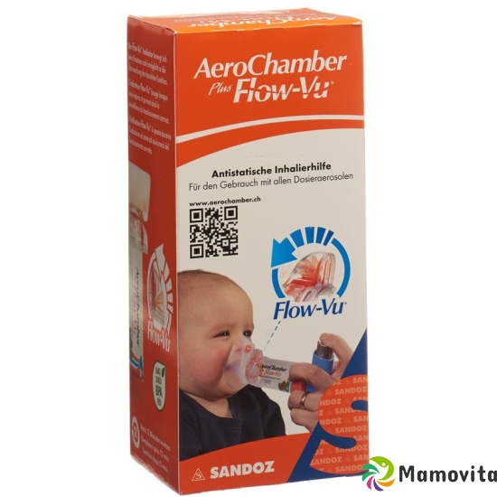 Aerochamber Plus Flow-vu mit Maske (0-18 M) Orange buy online