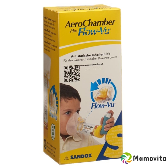 Aerochamber Plus Flow-vu mit Maske (1-5 J) Gelb buy online