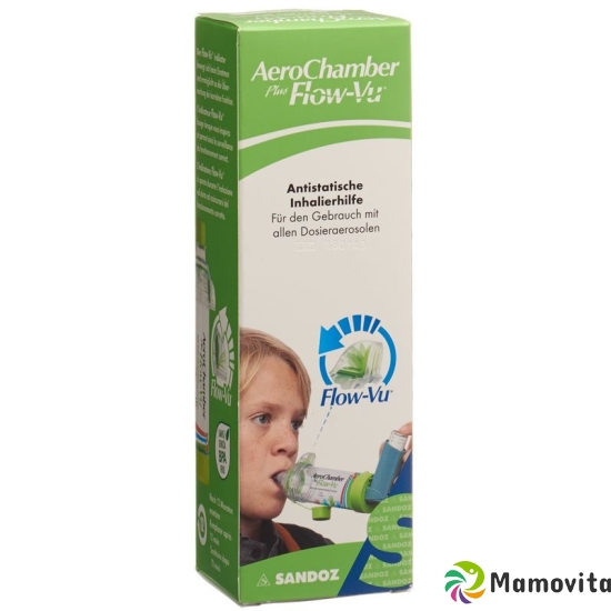 Aerochamber Plus Flow-vu ohne Maske (5+ J) Grün buy online