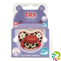 Bibi Nuggi Dental Happiness 6-16 Ring Tiger Swiss Red