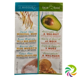 Face Food Gesichtsmaske Totes Meer Avocad 2x 6ml