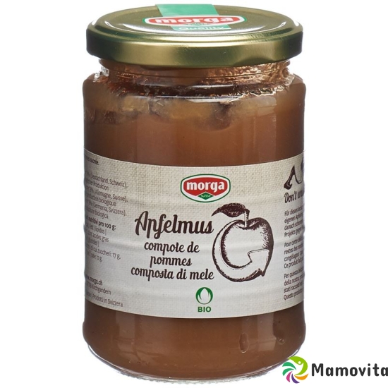 Morga Apfelmus Knospe Bio Glas 360g buy online