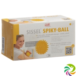 Sissel Spiky-Ball 8cm Gelb 2 Stück