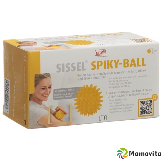 Sissel Spiky-Ball 8cm Gelb 2 Stück buy online