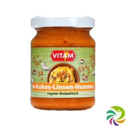 Vitam Hummus Kokos Linsen Brotaufstr Bio 100g