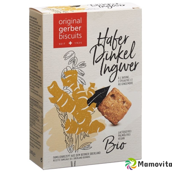 Gerber Hafer Dinkel Biscuits Ingwer Bio 160g buy online