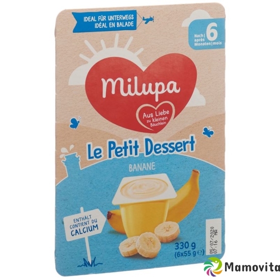 Milupa Le Petit Dessert Banane ab dem 6. Monat 6x 55g buy online