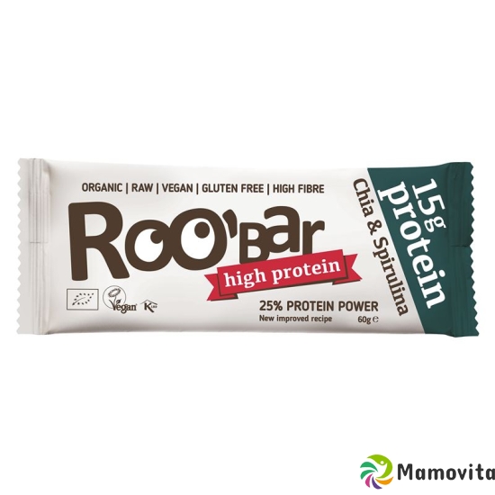 Roobar Protein-Riegel Chia&spirulina 60g buy online