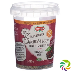 Morga Beluga-Linsen Erdb/basil Glutenfrei Bio 120g