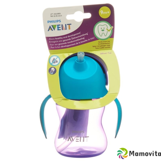 Avent Philips Straw Cup 200ml Girl Purple buy online