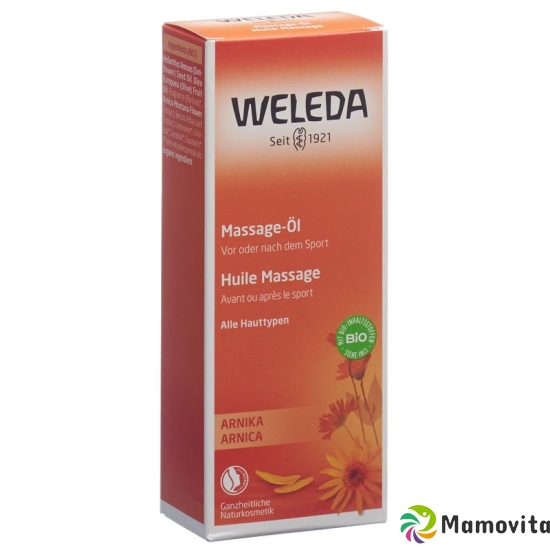 Weleda Arnika Massage-Oel Glasflasche 100ml buy online