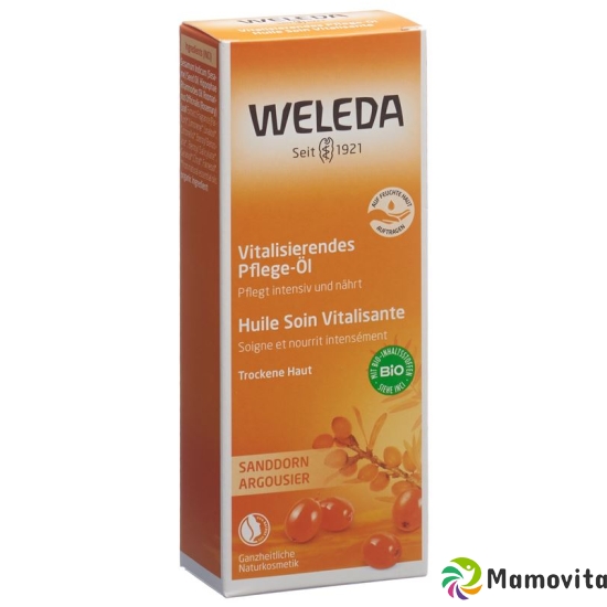 Weleda Sanddorn Vitalisierendes Pflege-Öl Glasflasche 100ml buy online