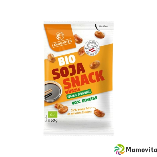 Landgarten Soja Snack Wuerzig Bio 50g buy online