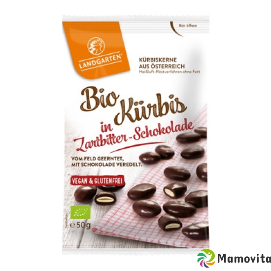 Landgarten Kürbiskerne Zartbitter-Schokol Bio 50 buy online