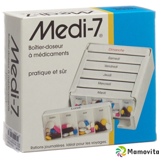 Sahag Medi-7 Medidosierer 7 Tag 4 Faecher Weiss F buy online