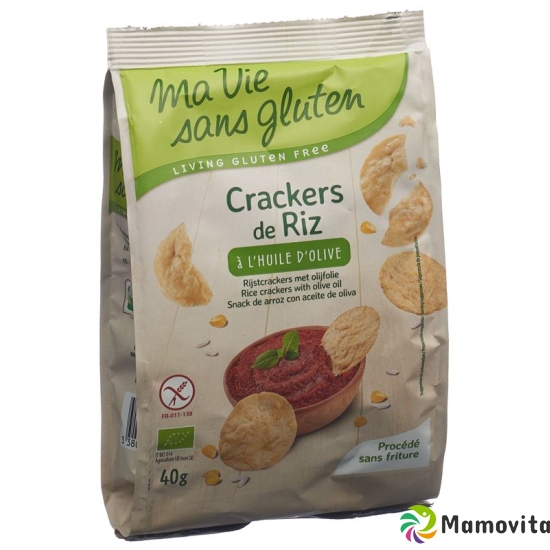 Ma Vie S Glut Reis Craecker mit Olivenöl 40g buy online