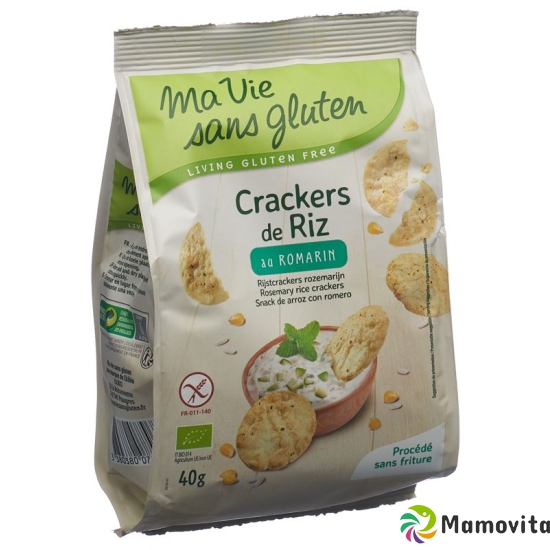 Ma Vie S Glut Reis Craecker mit Rosmarin 40g buy online