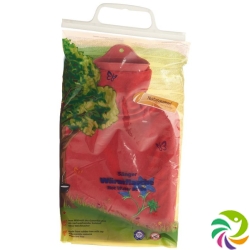 Sänger Hot-water bottle 2L fleece cover red gentian