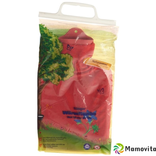 Sänger Hot-water bottle 2L fleece cover red gentian buy online