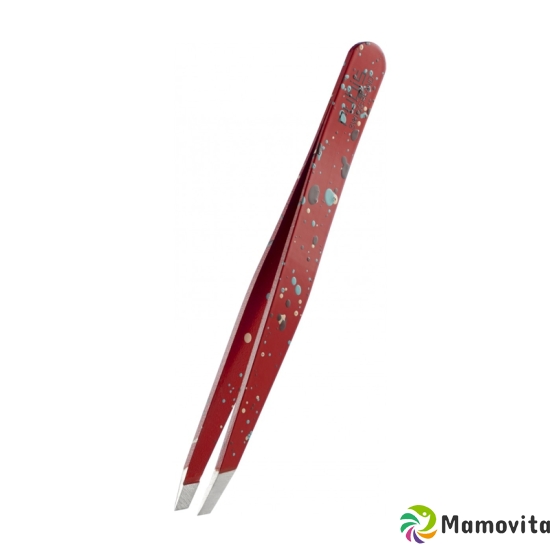 Rubis tweezers action painting oblique red inox buy online