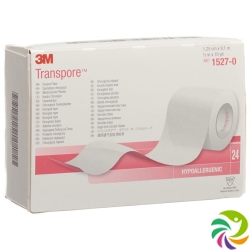 3M Transpore Fixierpflaster 12mm x 9.14m transparent 24 Stück