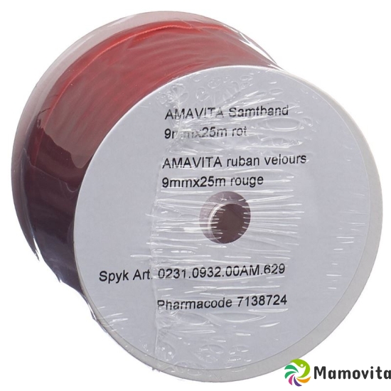 Amavita Samtband 9mmx25m Rot Rolle buy online