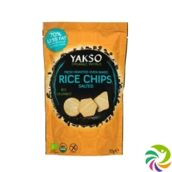 Yakso Reis Chips Gesalzen Bio Beutel 70g