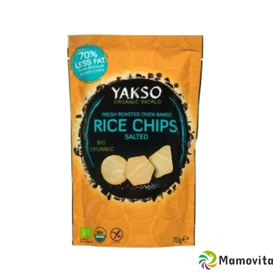 Yakso Reis Chips Gesalzen Bio Beutel 70g buy online