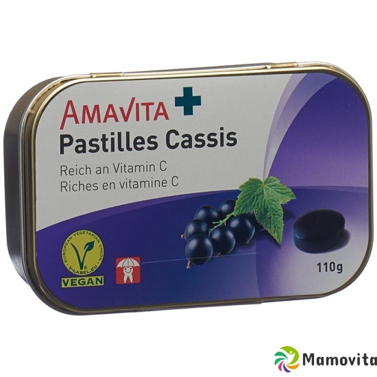 Amavita Cassis Pastillen Dose 110g buy online