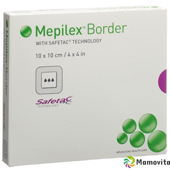 Mepilex (pi) Border Schaum Ver 10x10cm Sil 5 Stück buy online